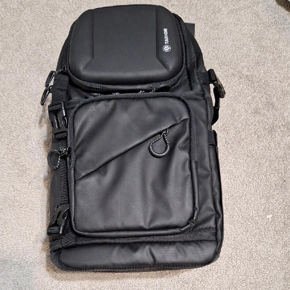 Black Urban Backpack with Padded Compartments and Durable Design - Picture 1 of 7